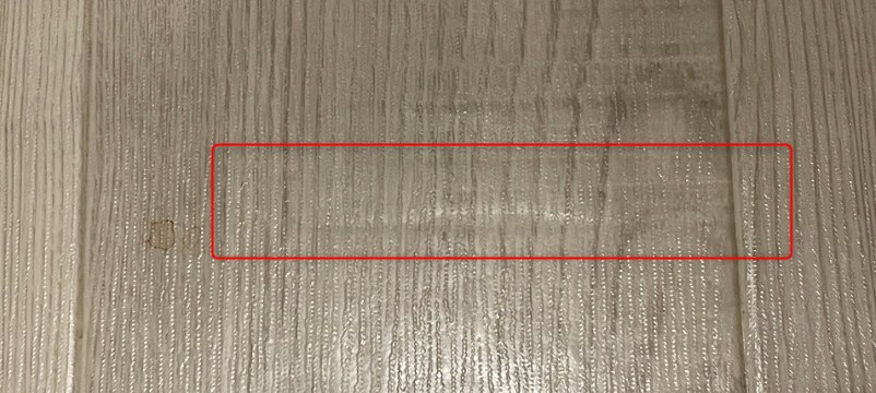 低温のドライヤーで温める　跡