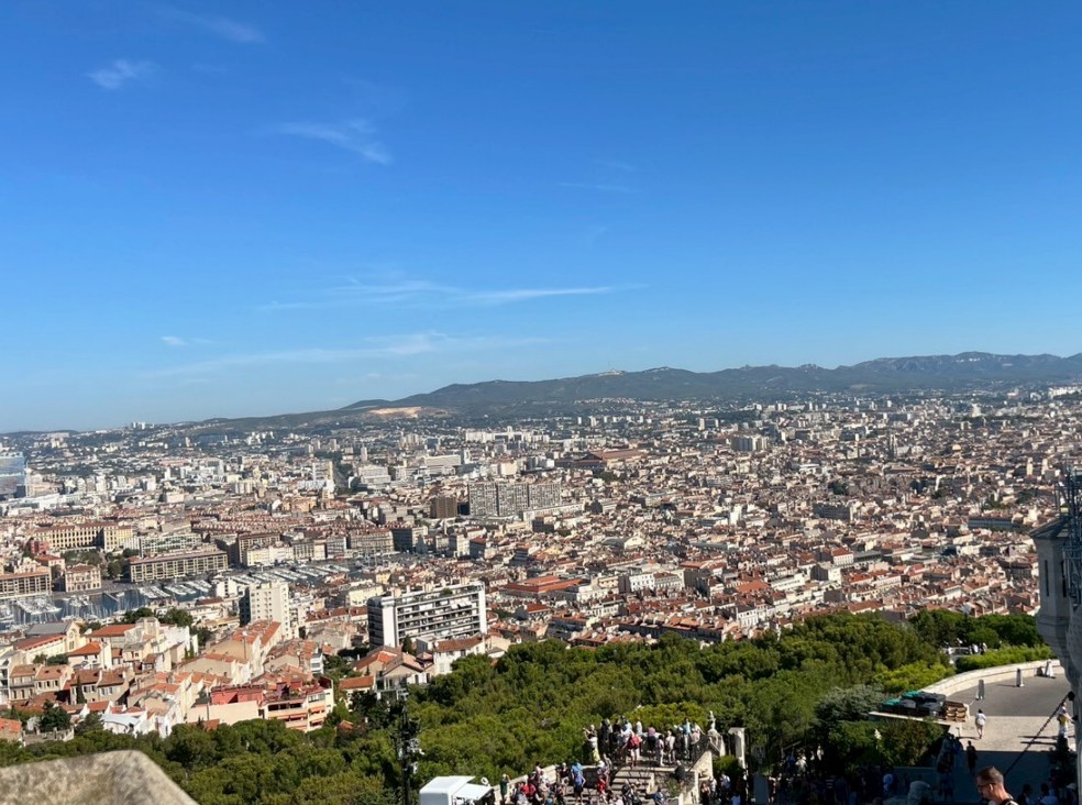 フランス　マルセイユ　ノートルダム・ド・ラ・ガルドからの景色