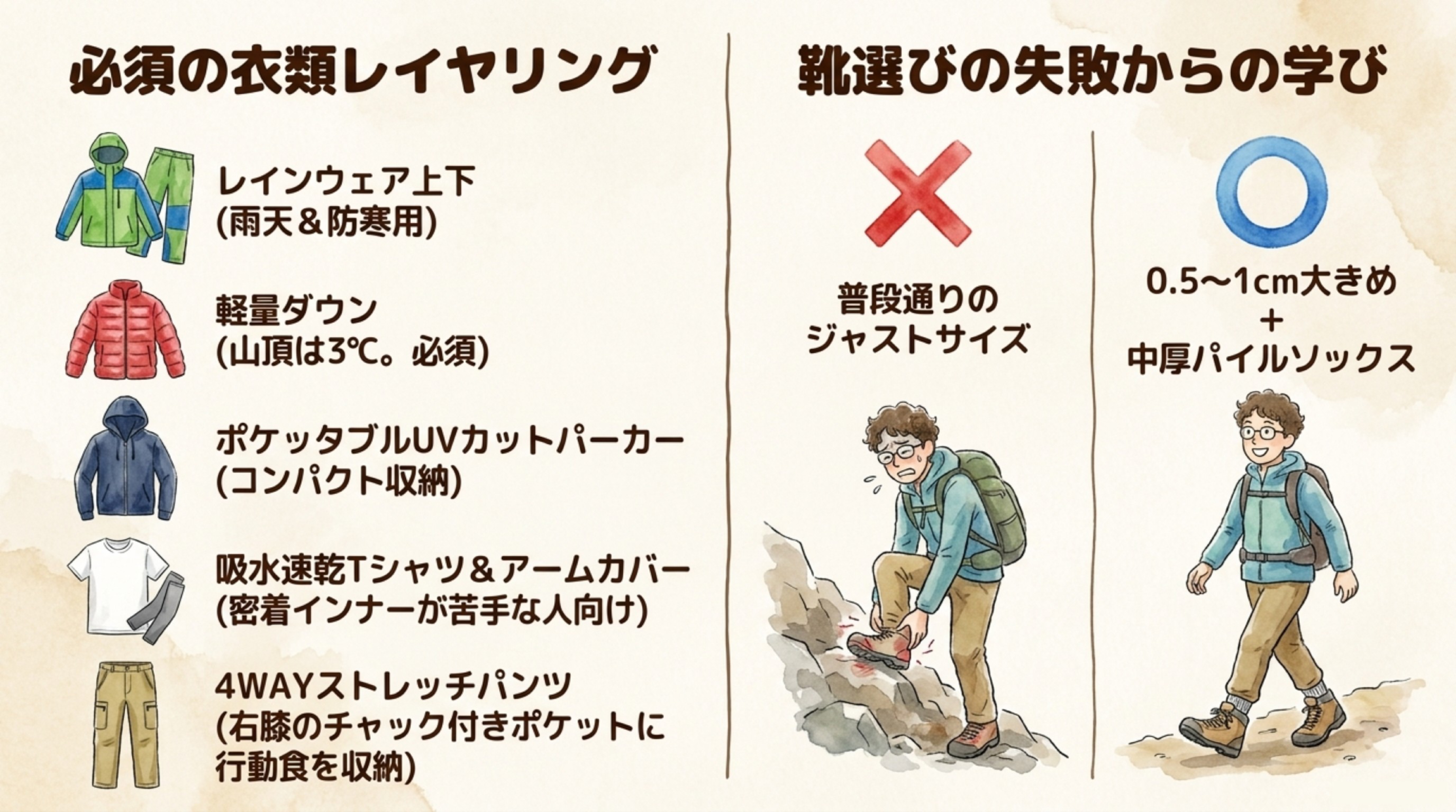 【衣類系】準備したもの